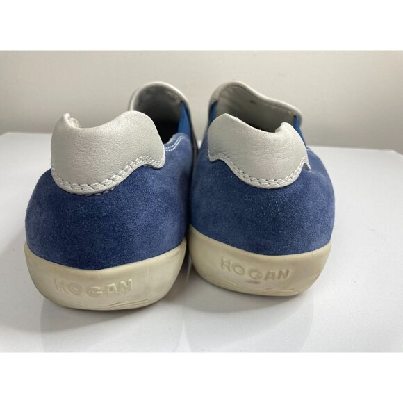Hogan Blue Suede Loafers 8 1/2 main image 5